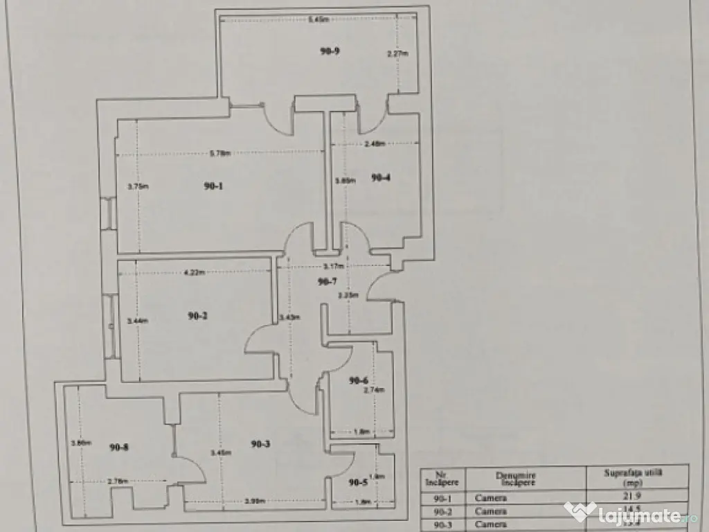 FINALIZAT | metrou | 3 cam, 2 terase, 98 mp, etaj 8/11, an 2 
