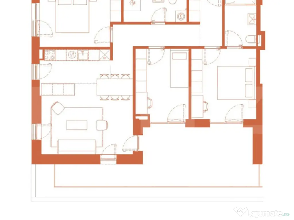 Comision 0! River by Hexagon, Apartament 4 camere, 81 MP, Lo 