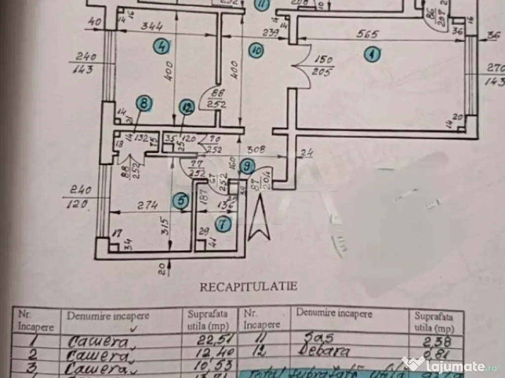 4 camere, 2/8, bloc 1993, 103 mp-13 Septembrie -Marriott