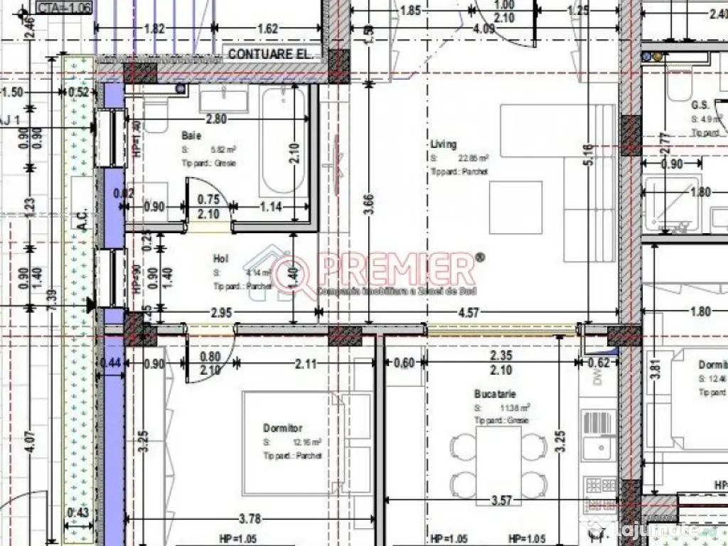 UNIRII CANTEMIR - 2 camere - Bloc NOU Boutique 