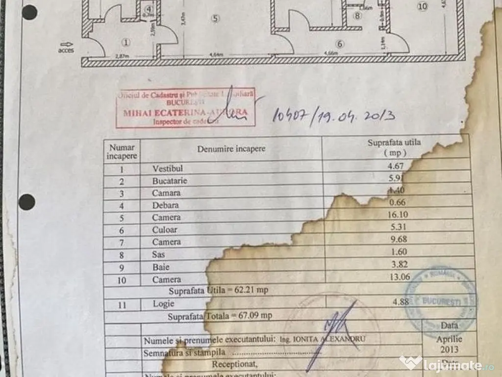 Apartament 3 camere Brancoveanu / Obregia