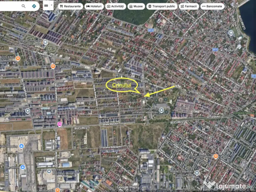 Teren pentru dezvoltare imobiliara Apeductului- Crinului 