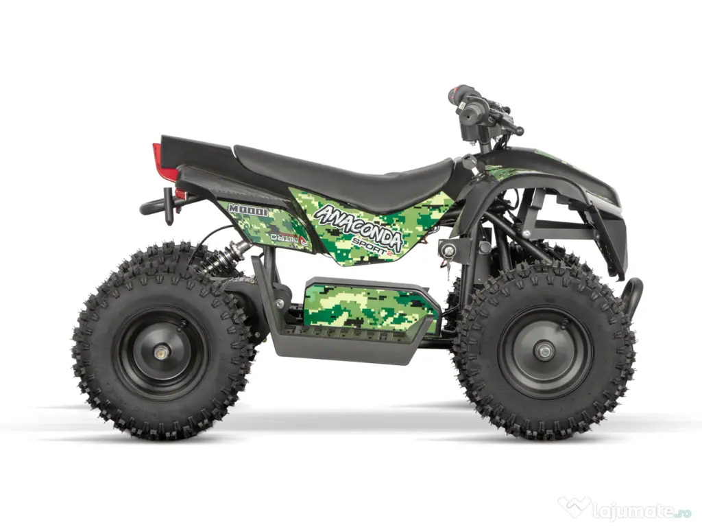 ATV electric NITRO E-QUAD Anaconda VX 800W cu baterie 36V 12Ah Lithium Green