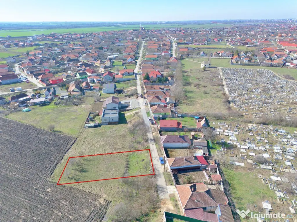 Teren intravilan 933 mp cu utilități în față – Vla... 