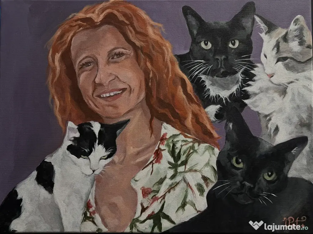 Tablouri personalizate cu animale - Pictate manual după poza ta 