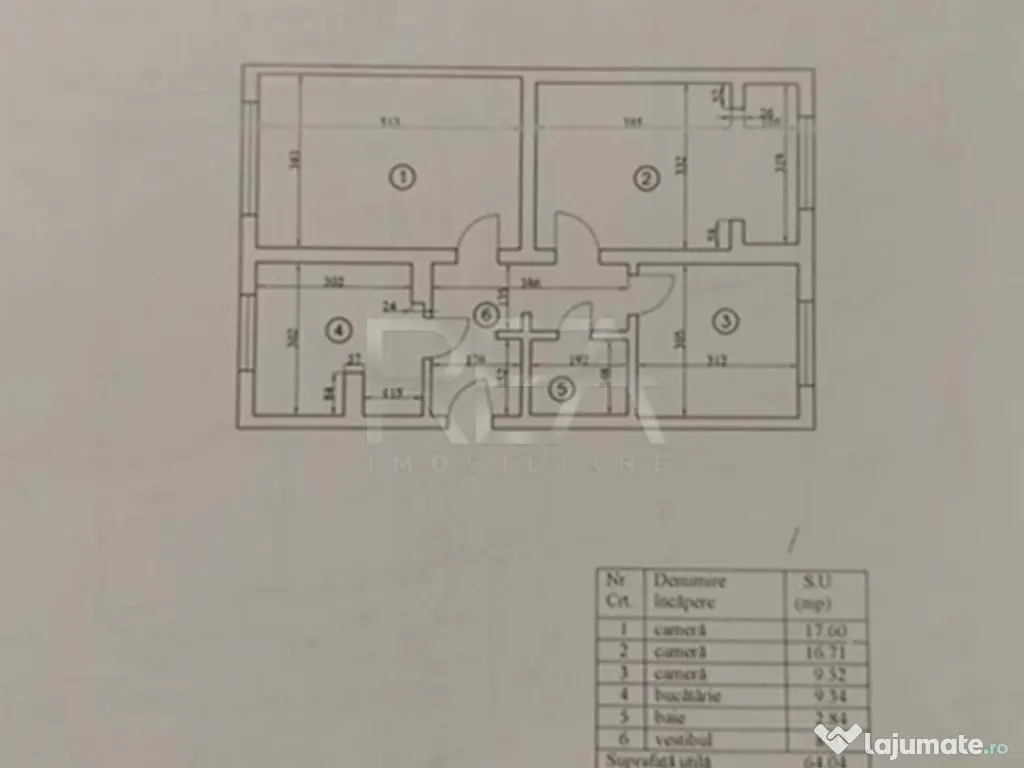 3 camere, decomandat, 4/4, boxa, centrala-Politehnica 
