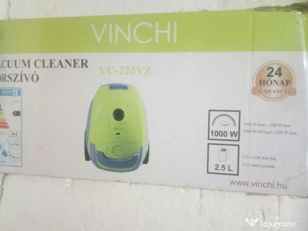 Aspirator cu sac Vinchi VC-222VZ 1000 W 