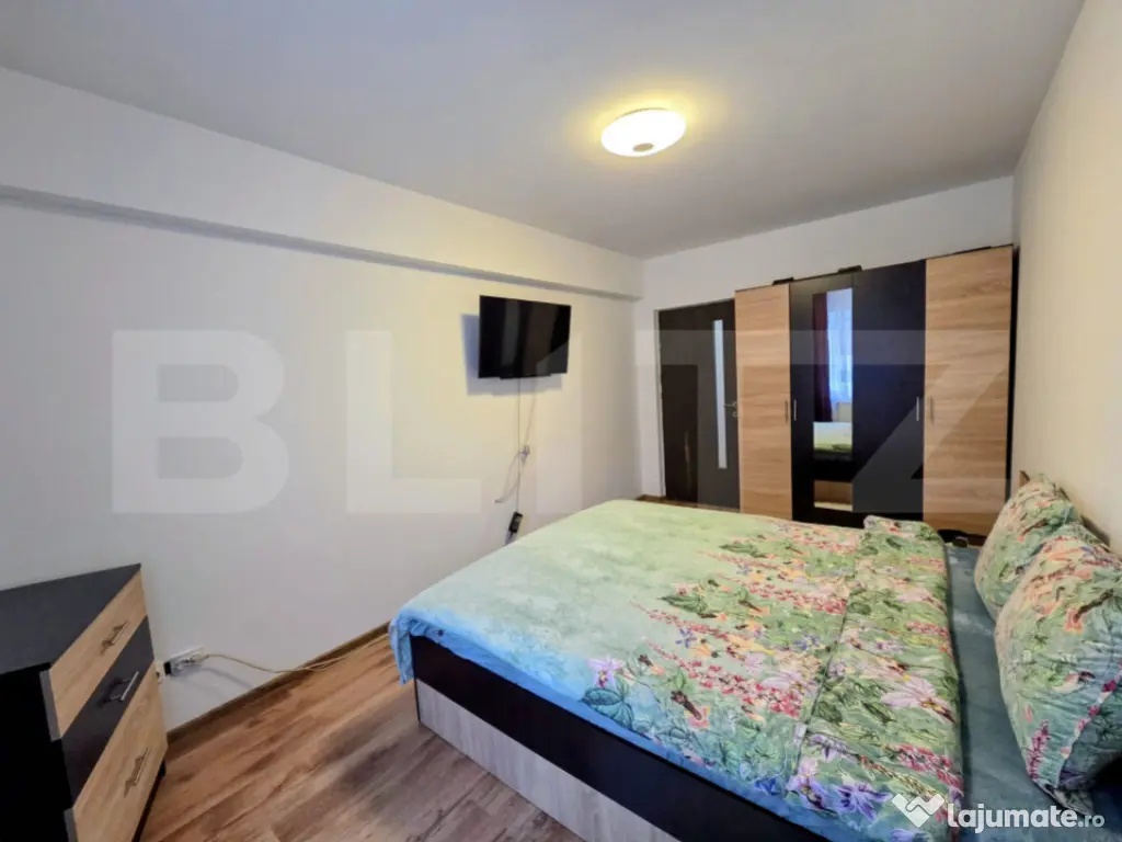 Apartament 2 camere, balcon închis, zona Centrala, Floreșt 