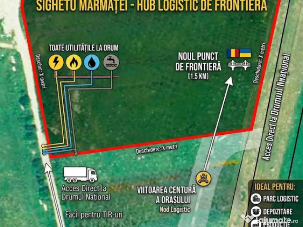 Teren Industrial 20.000 mp – Sighetu Marmației (Hub Logis