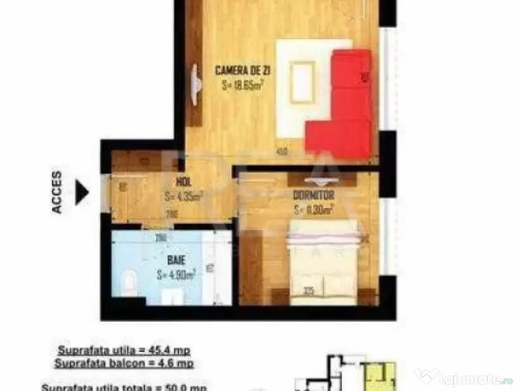 2 Camere Neofort Rezidential Grozăvești 