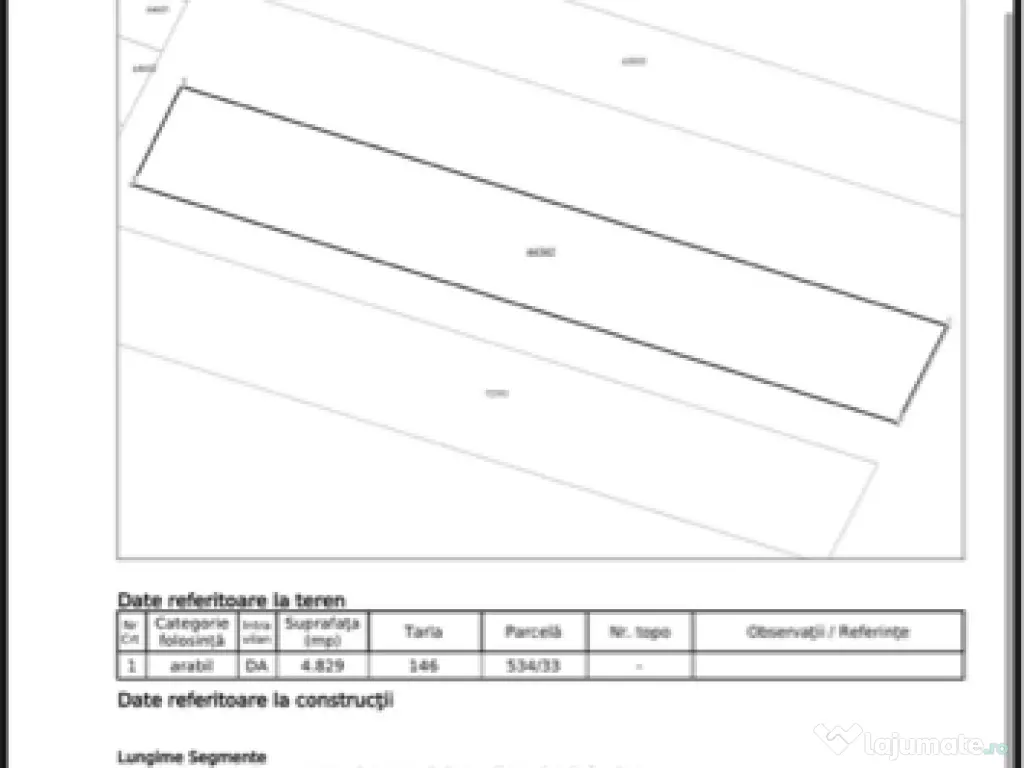 Teren Măgurele proprietar 4829mp 