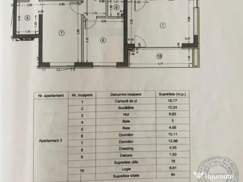 3D! Apartament 3 camere,mobilat,echipat, parcare privata,Kas 