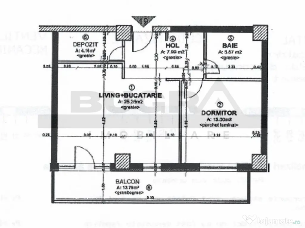 Apartament 2 camere, 58 mp, terasa 14 mp, garaj, zona Eug... 