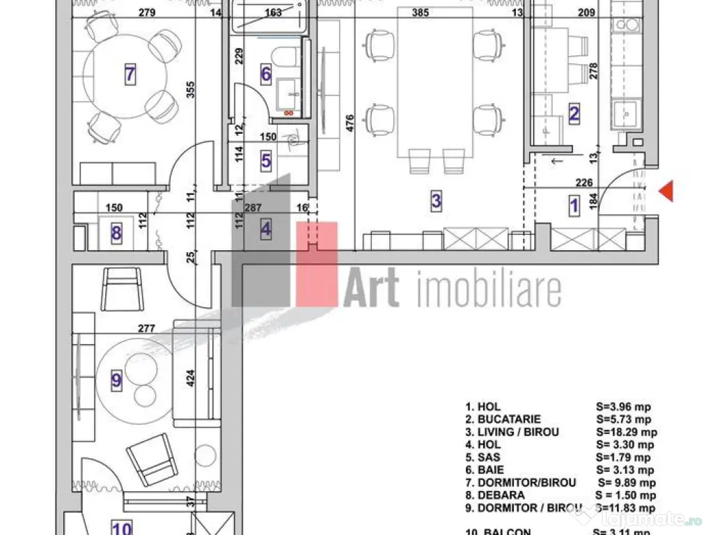 Oferim spre vanzare apartament superb de 3 camere, in Dru... 