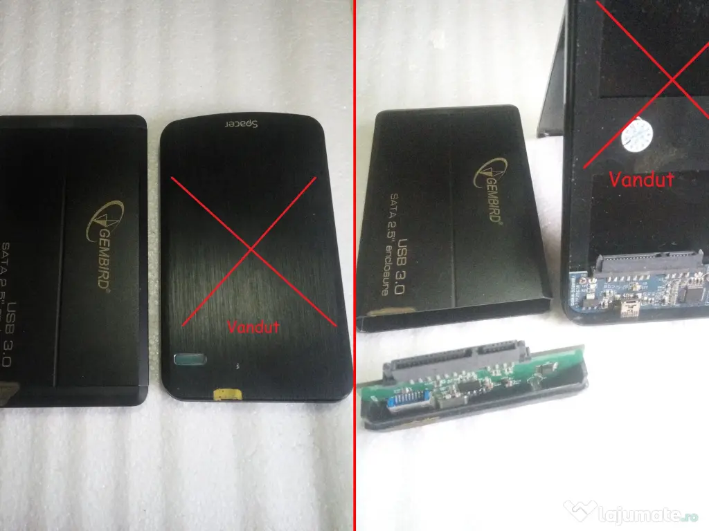 Carcasa hard extern aluminiu 2 buc 