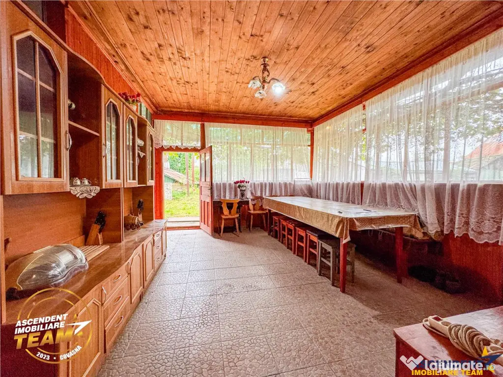 FILM! 2 case,domeniu de 1.660mp, cu atelier,anexe,Lemnia,Co 