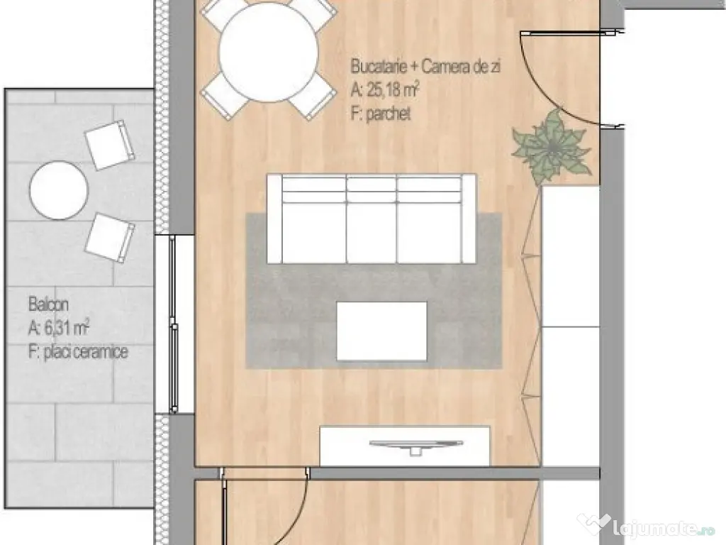 Ap. 2 camere certificat NZEB, încălzire pardoseală + răcire - bloc nou 