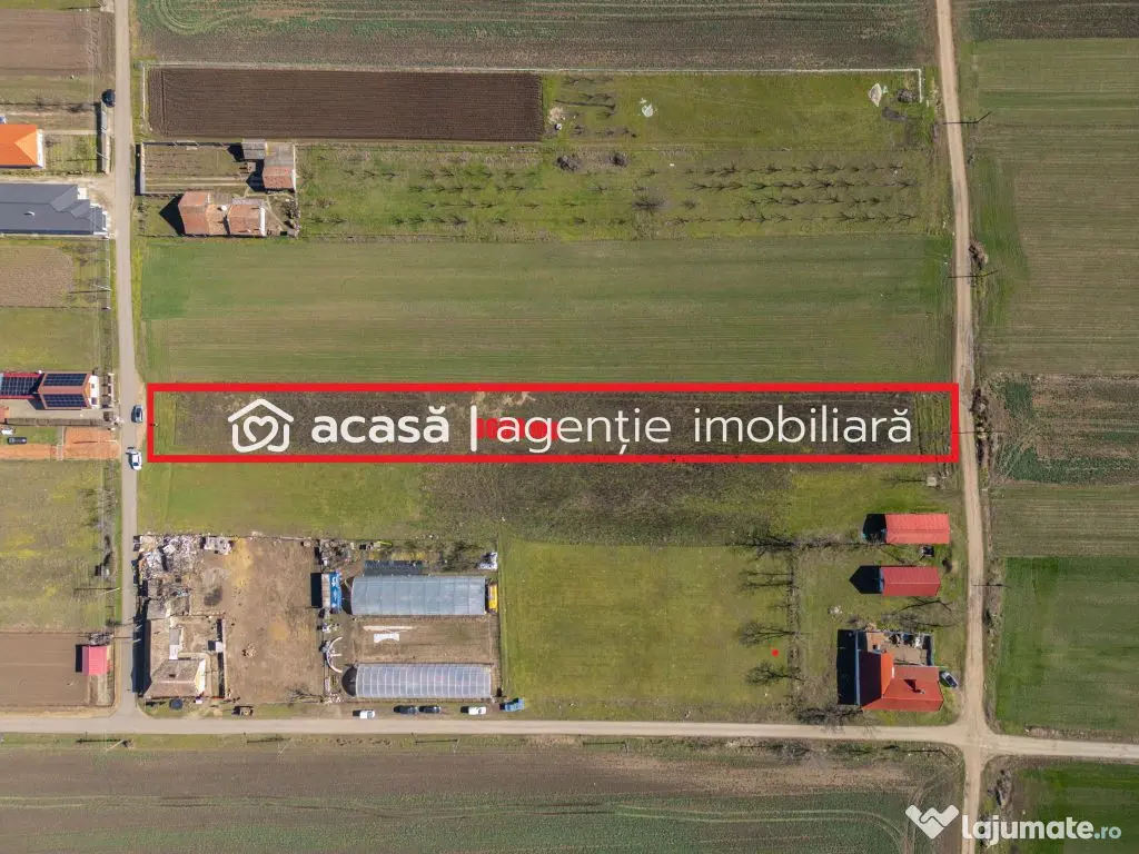 Teren 3.600 mp în Curtici, 2 fronturi stradale – La do...