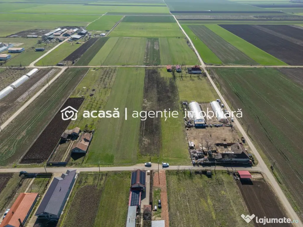 Teren 3.600 mp în Curtici, 2 fronturi stradale – La do...