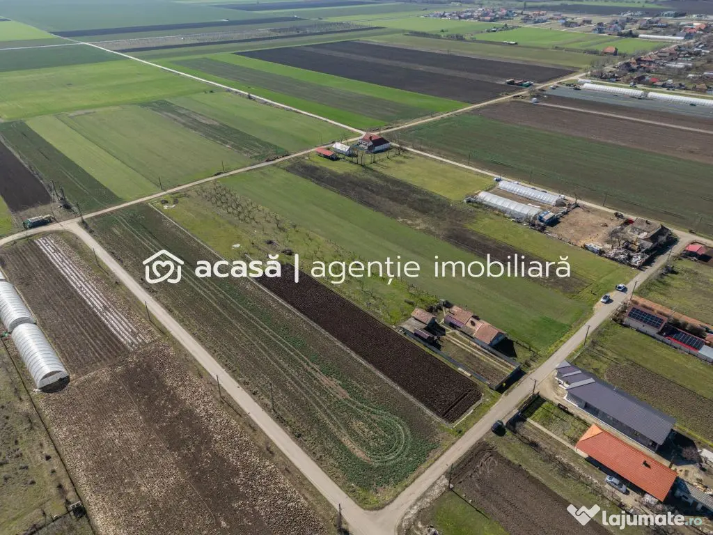 Teren 3.600 mp în Curtici, 2 fronturi stradale – La do...