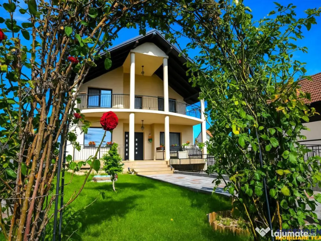 Pe 1.000 mp teren, vila eleganta, caracteristici notabile, S 