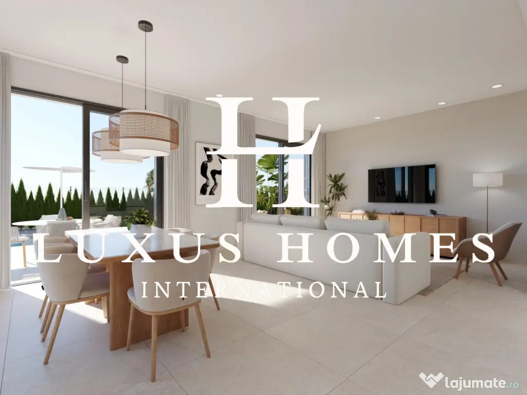 Vilă modernă cu piscină privată situată într-un resort de golf