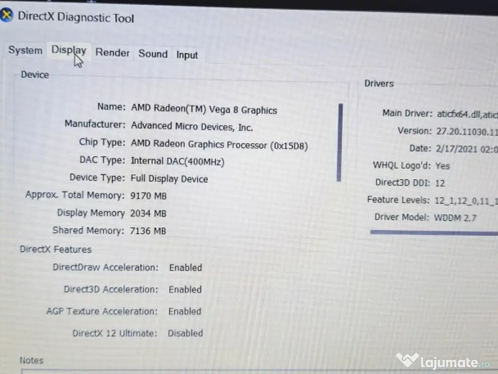 Acer Aspire A315-23G, 16GB Ram, M 256 GB 