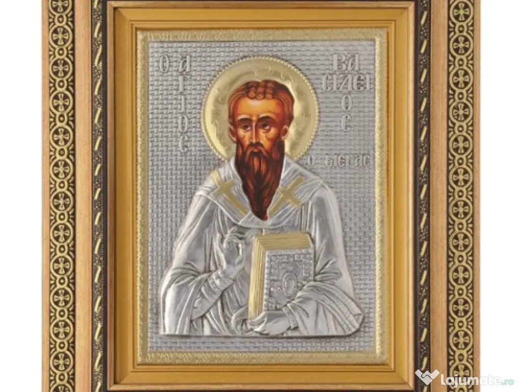 Icoane Argintate-SF Paraschieva,SF Vasile,Sf Nectarie si alti Sfinti Relief 3 D 