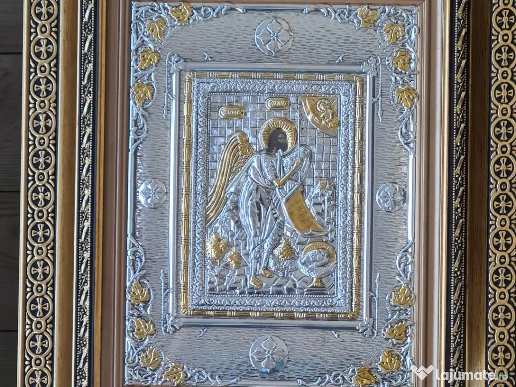 Icoane Argintate-SF Paraschieva,SF Vasile,Sf Nectarie si alti Sfinti Relief 3 D 