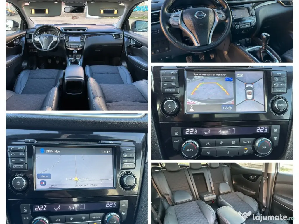 Nissan Qashqai Tekna+*navi*panoramic*benzina*piele*camere 360*BiXenon*2016*E 6 