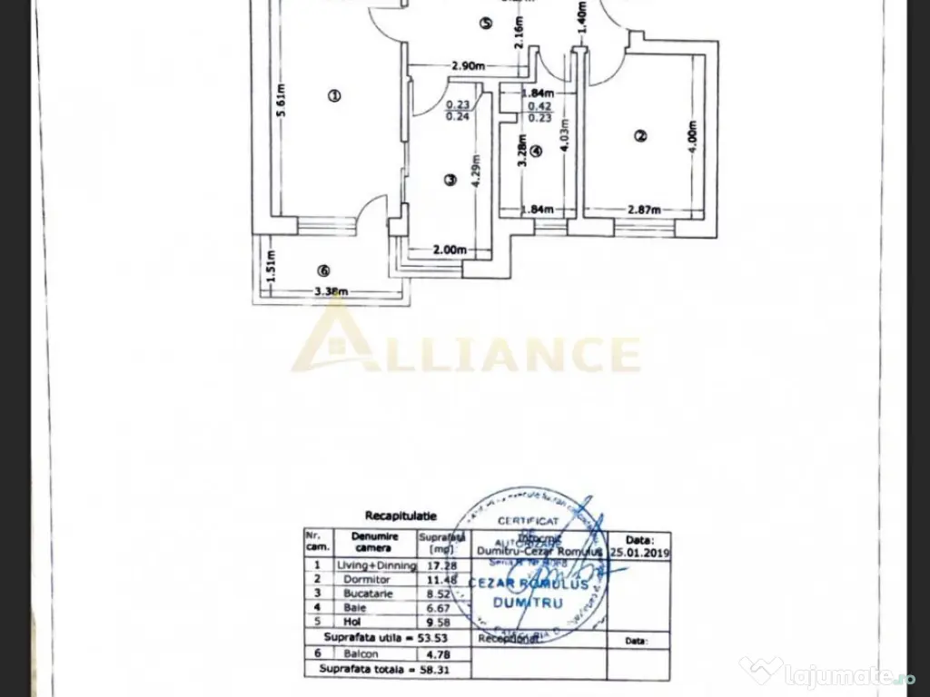 SF Agnes Ap 2 Camere 58 mp 