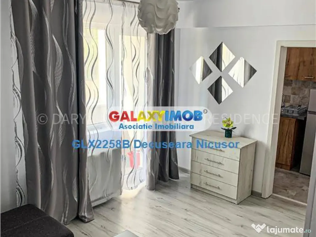 Garsoniera mobilata, utilata in Militari Residence 280 euro 