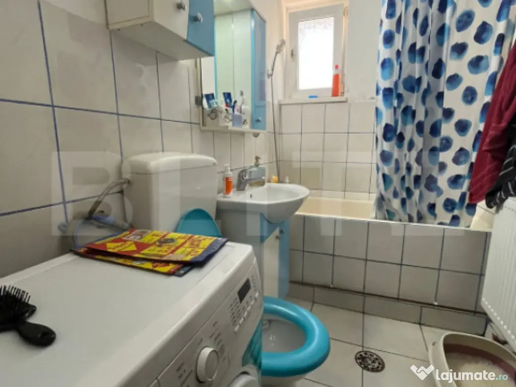 Apartament 2 camere parter – centrală proprie, bloc de c? 