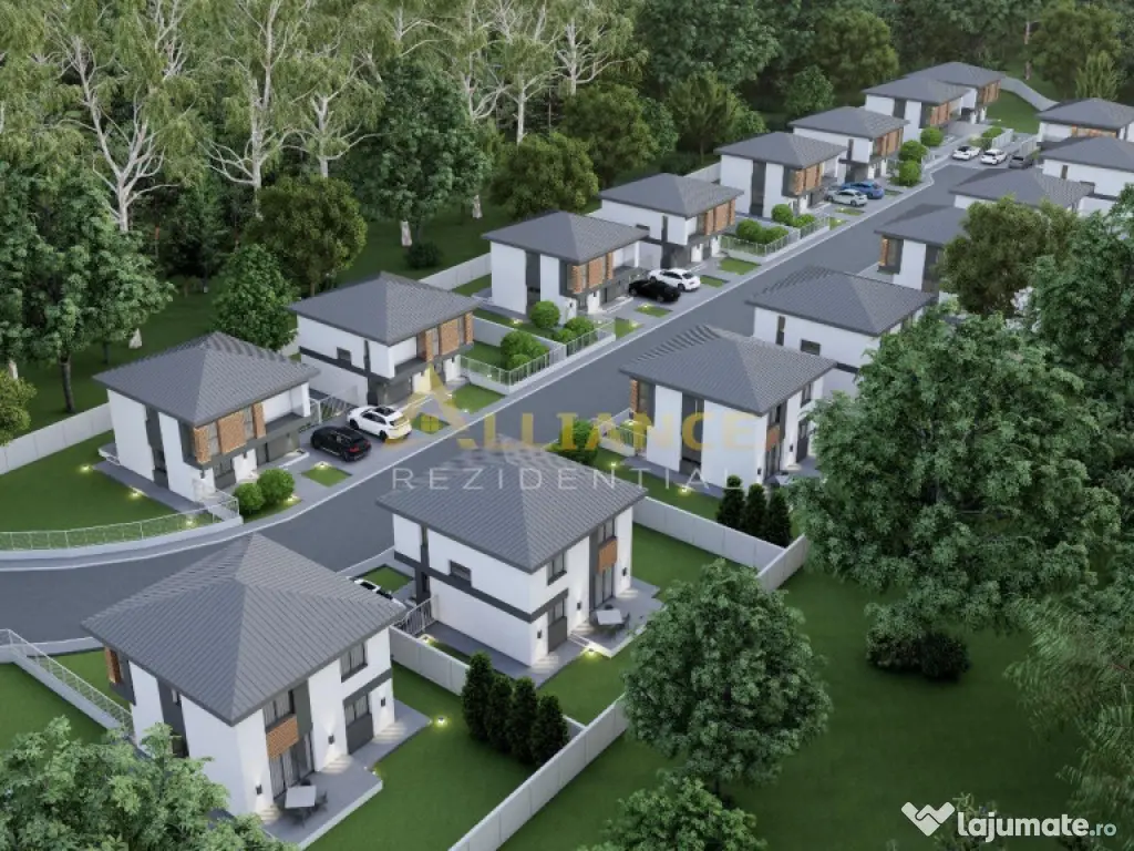 Casa individuala P 1E - 4 camere 2 bai - teren 330mp - 300m 