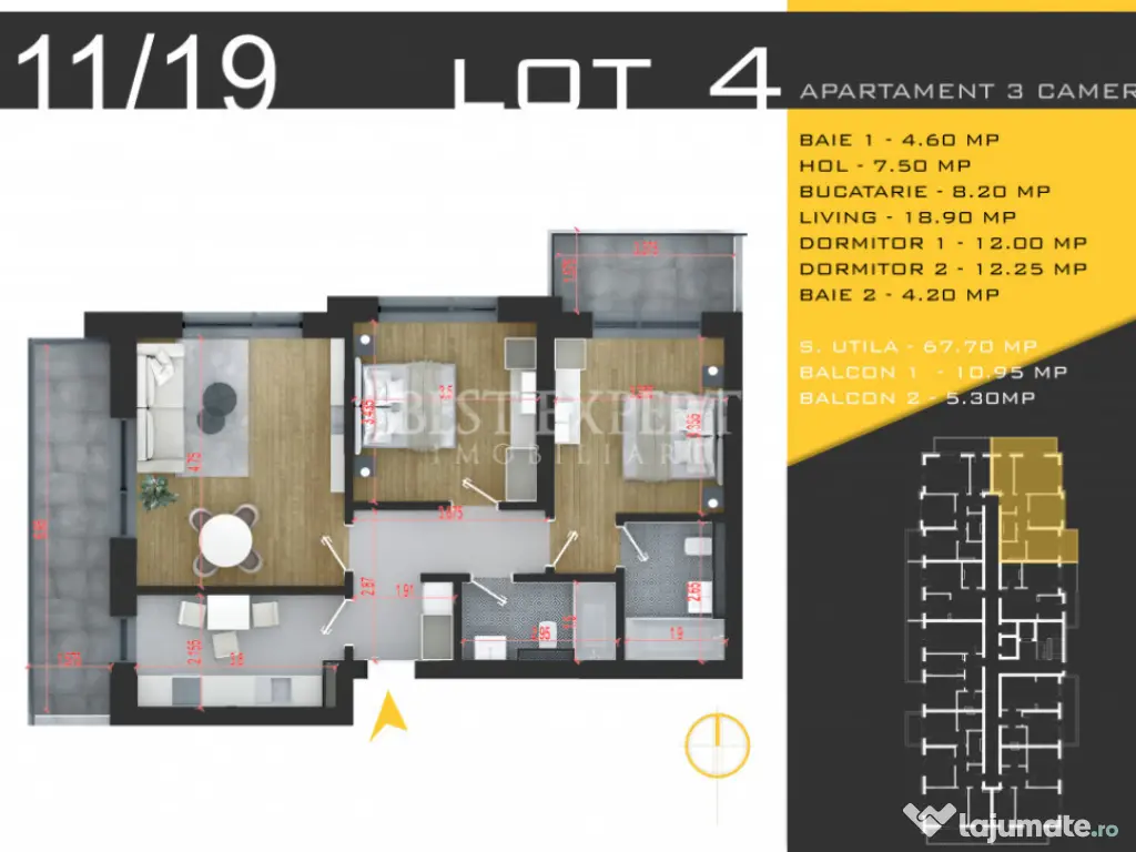 Apartament 3 Camere Ideal pentru un nou inceput-Comision 0% 