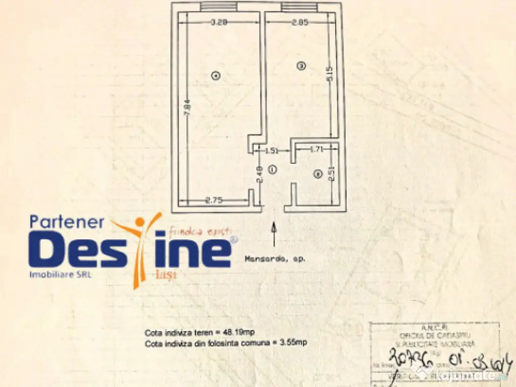 Comision 0% Apartament 2c 47 mp mobilatutilat complet + parc 