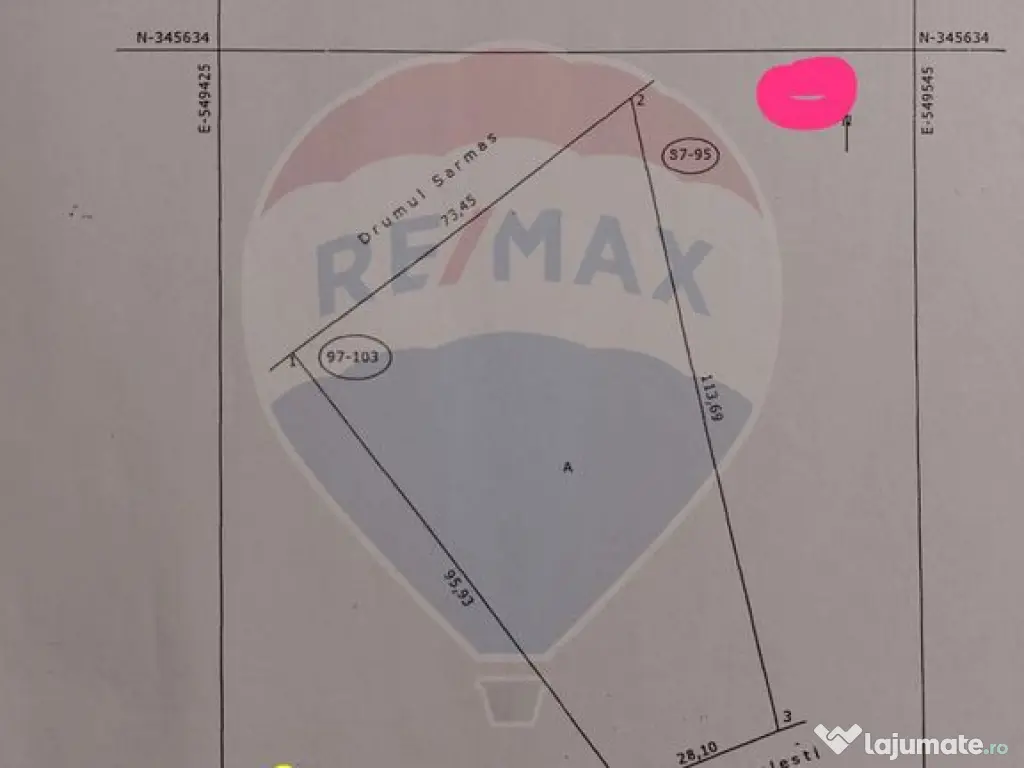 Teren 5,099mp Drumul Sarmas 
