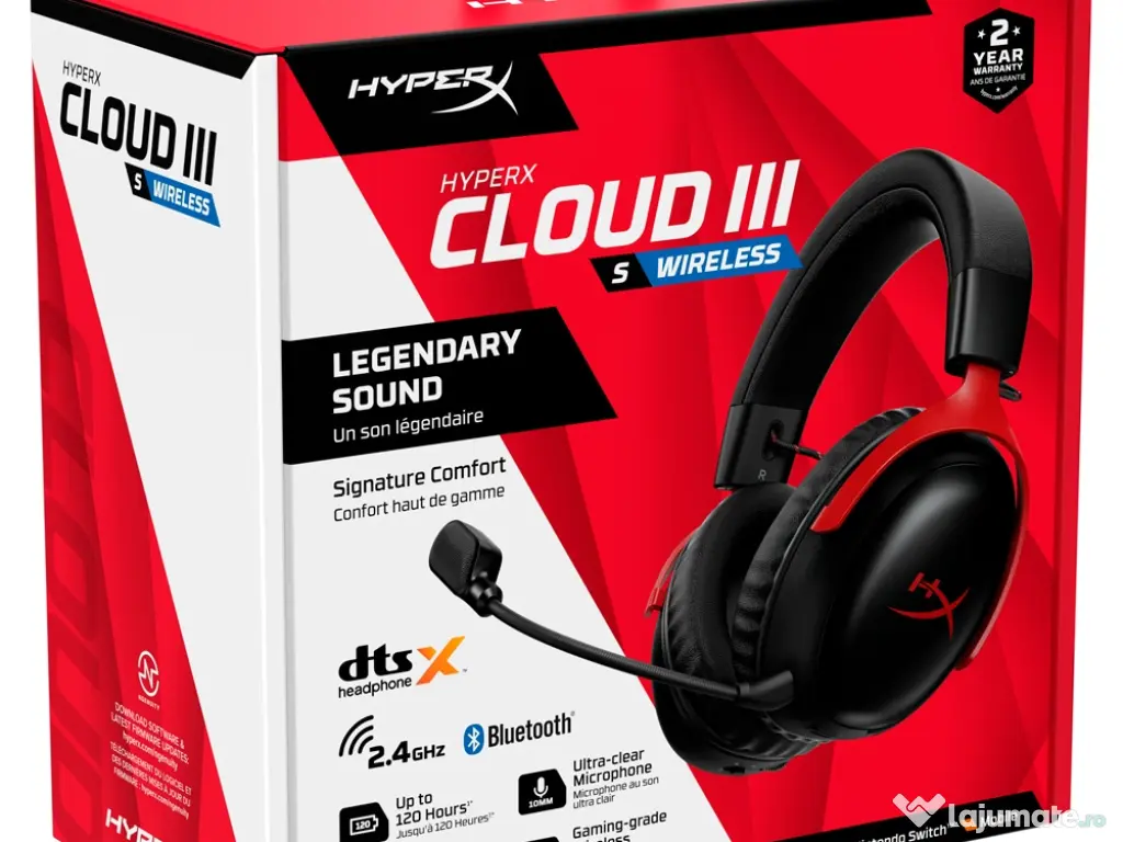 Casti Gaming Wireless HyperX Cloud III S