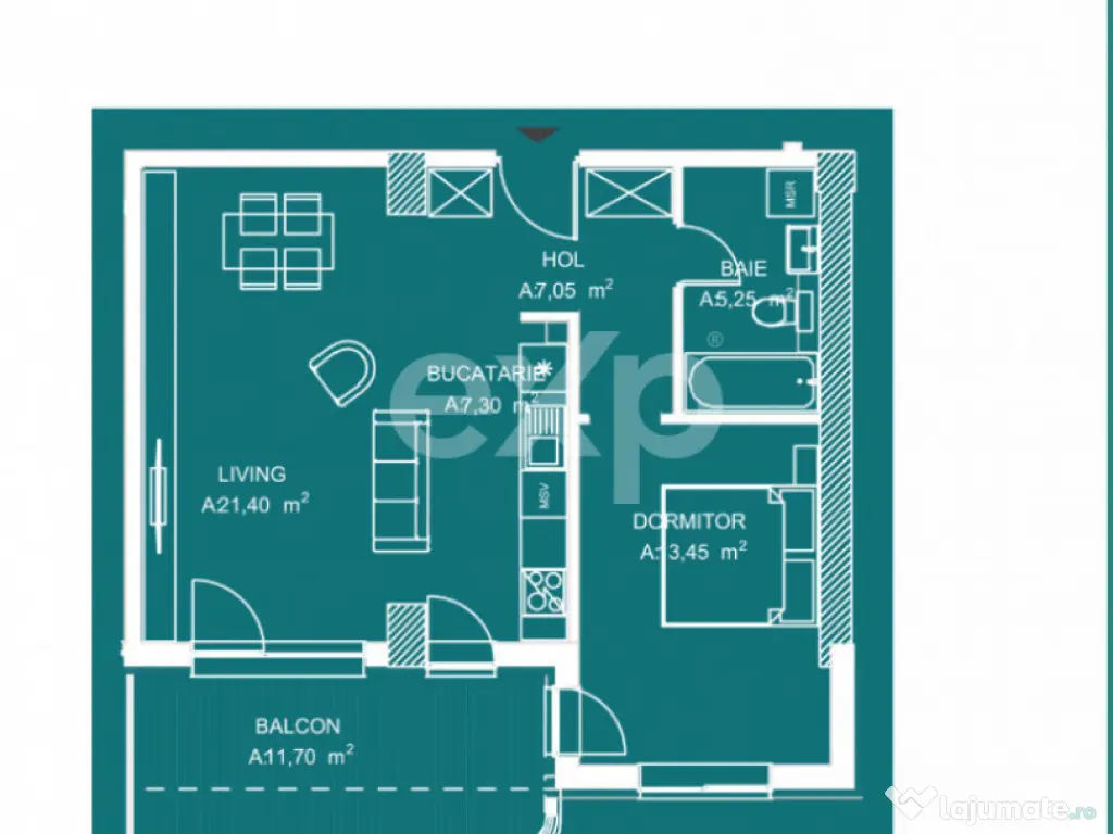 Apartament 2 camere My Place North Faza 2 