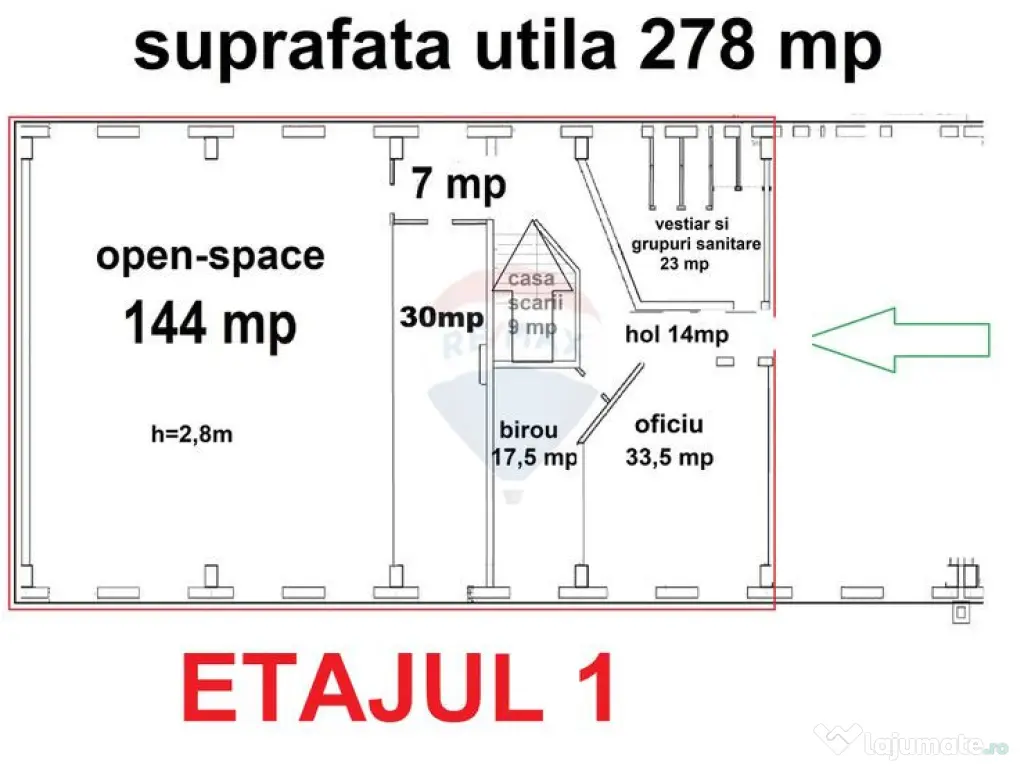 Închiriere spațiu comercial, etaj 1 în Brașov, Calea ... 