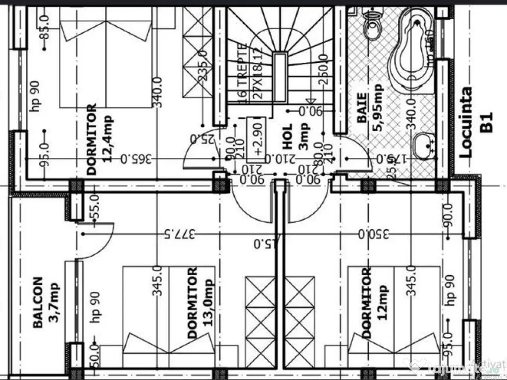 Vila la alb/4cam,2bai+parcare/centru Popesti Leordeni 
