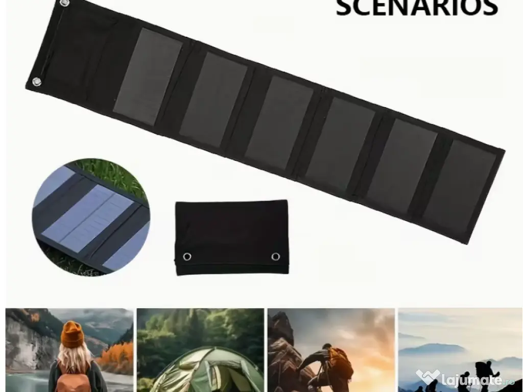 panou solar portabil powerbank panou solar camping telefon 