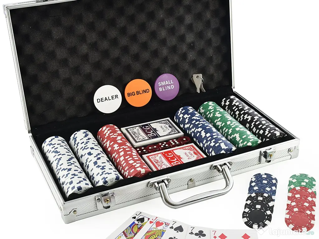trusa set kit poker 100-500jetoane 