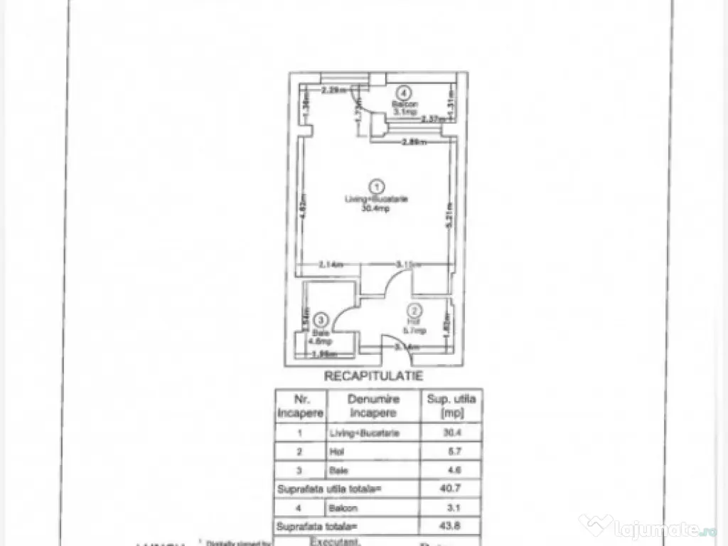 Studio nou Ivory Residence Pipera - Complet mobilat si util 