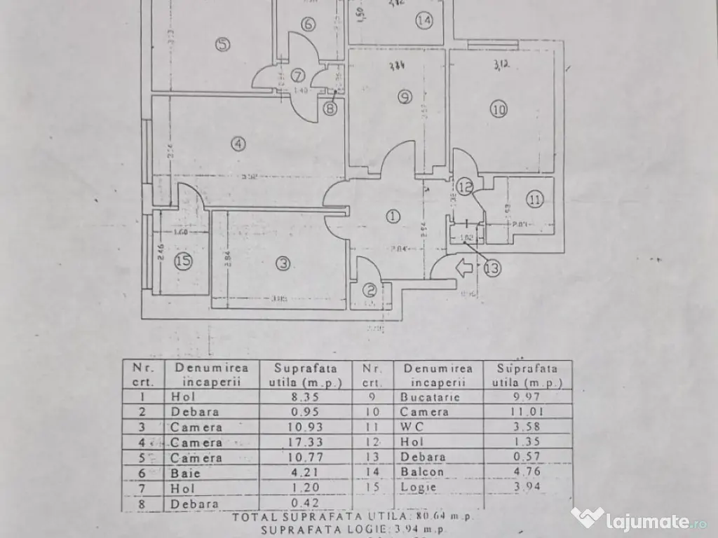 Apartament 4 camere,etaj 3,Militari,Gorjului,Bucuresti - PROPRIETAR 