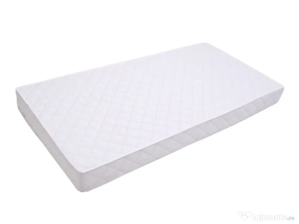 Patut bebe Karolina Il alb cu saltea cocos 120x60x10