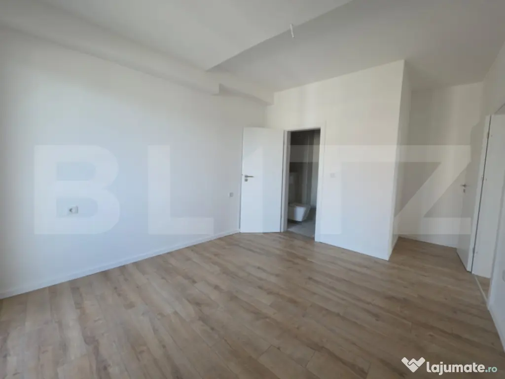 Apartament 3 camere, 62,65 mp, 2 băi, balcon 9,10 mp, finis