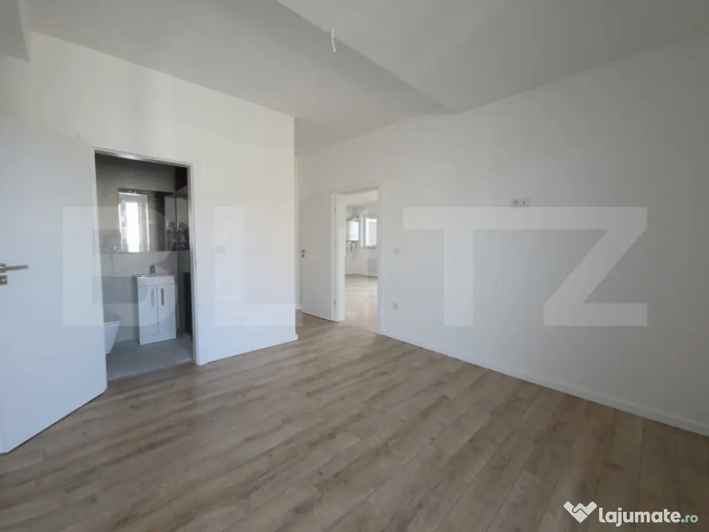 Apartament 3 camere, 62,65 mp, 2 băi, balcon 9,10 mp, finis