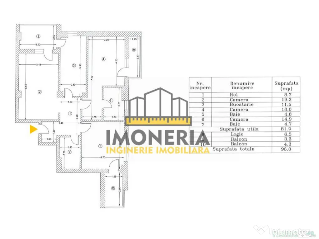 3 camere decomandat-1 km metrou 1 Dec-0% comision-optional p 