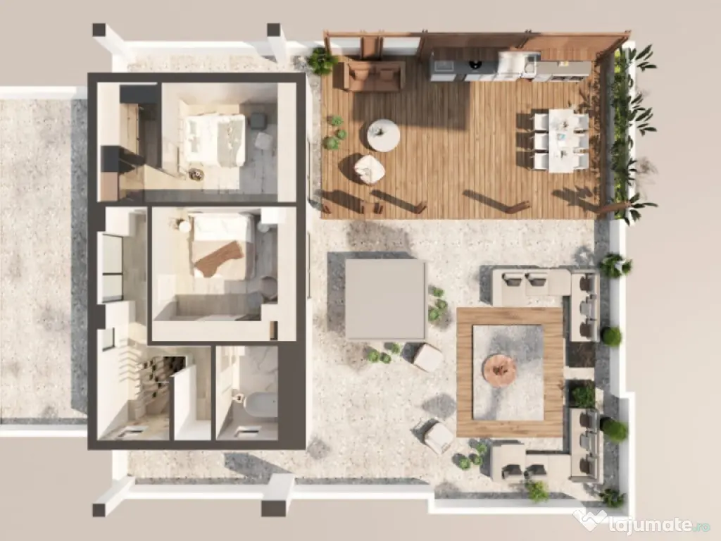 Apartament 4 camere tip duplex, Tomis Nord 